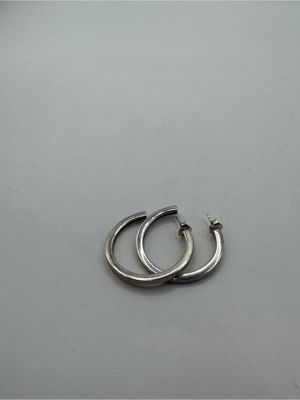 Mikimoto Hallmark 925 Sterling Silver Hoop Earrings